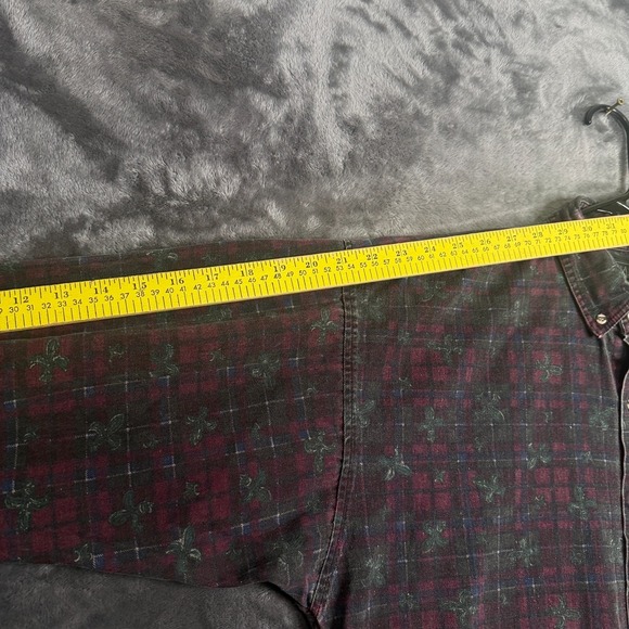 Vintage FRANK Single Pocket Long Sleeve Collard Shirt Button Down Size Medium - Picture 6 of 7